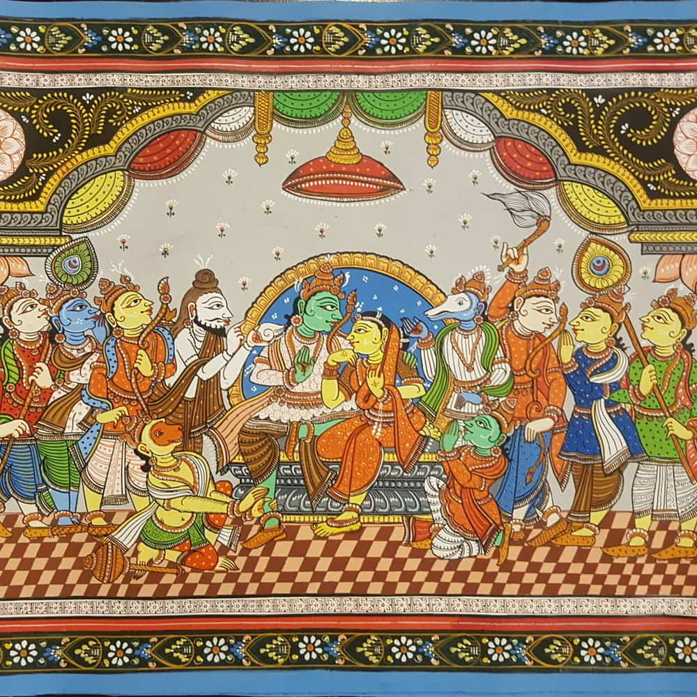 Pattachitra Painting Ram Abhishek PCP-042a