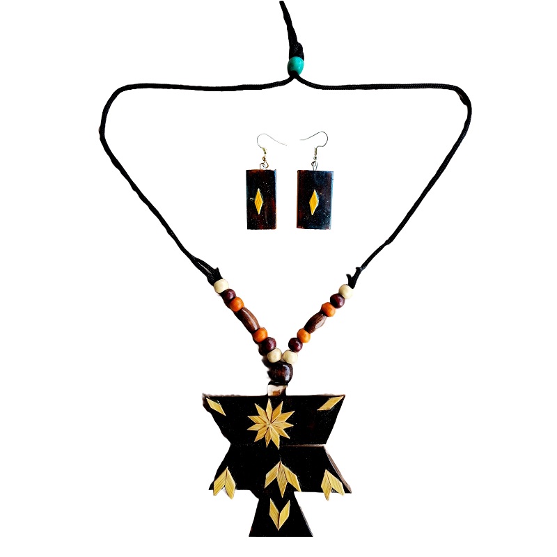 Bamboo Necklace from Shantiniketan  BJ-999