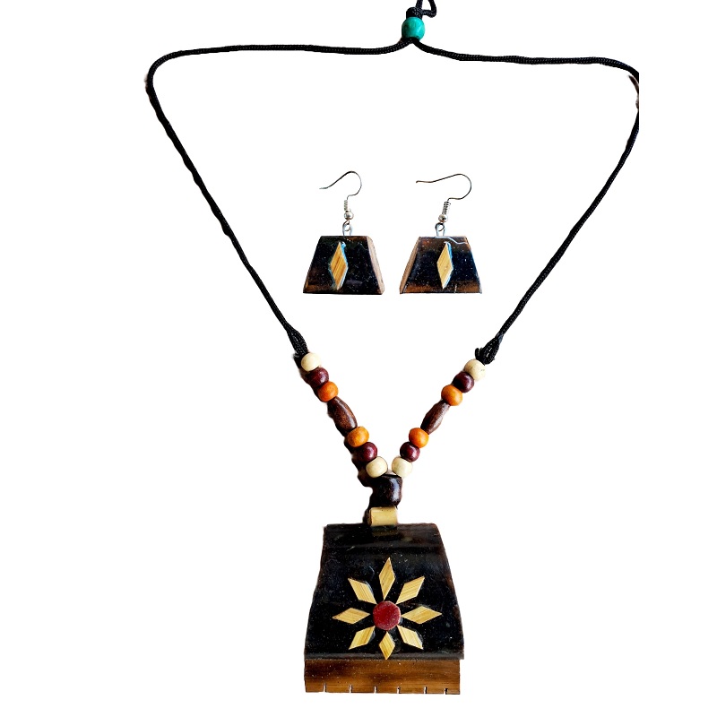 Bamboo Necklace from Shantiniketan  BJ-998