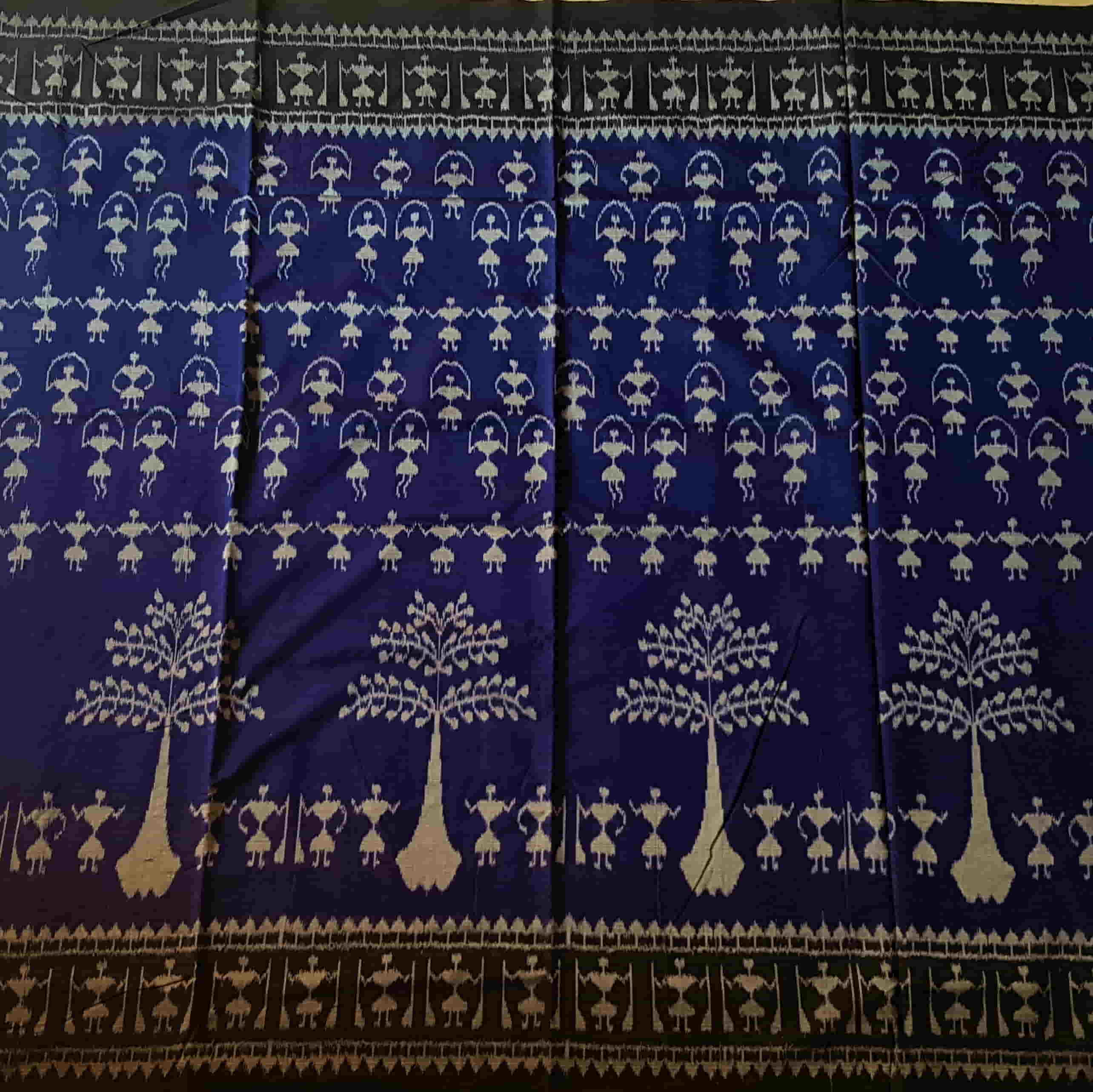 Blue Saura Cotton Saree TS-01-002a