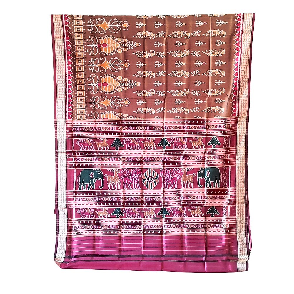 Odisha Ikat Bomkai Silk saree OC-409