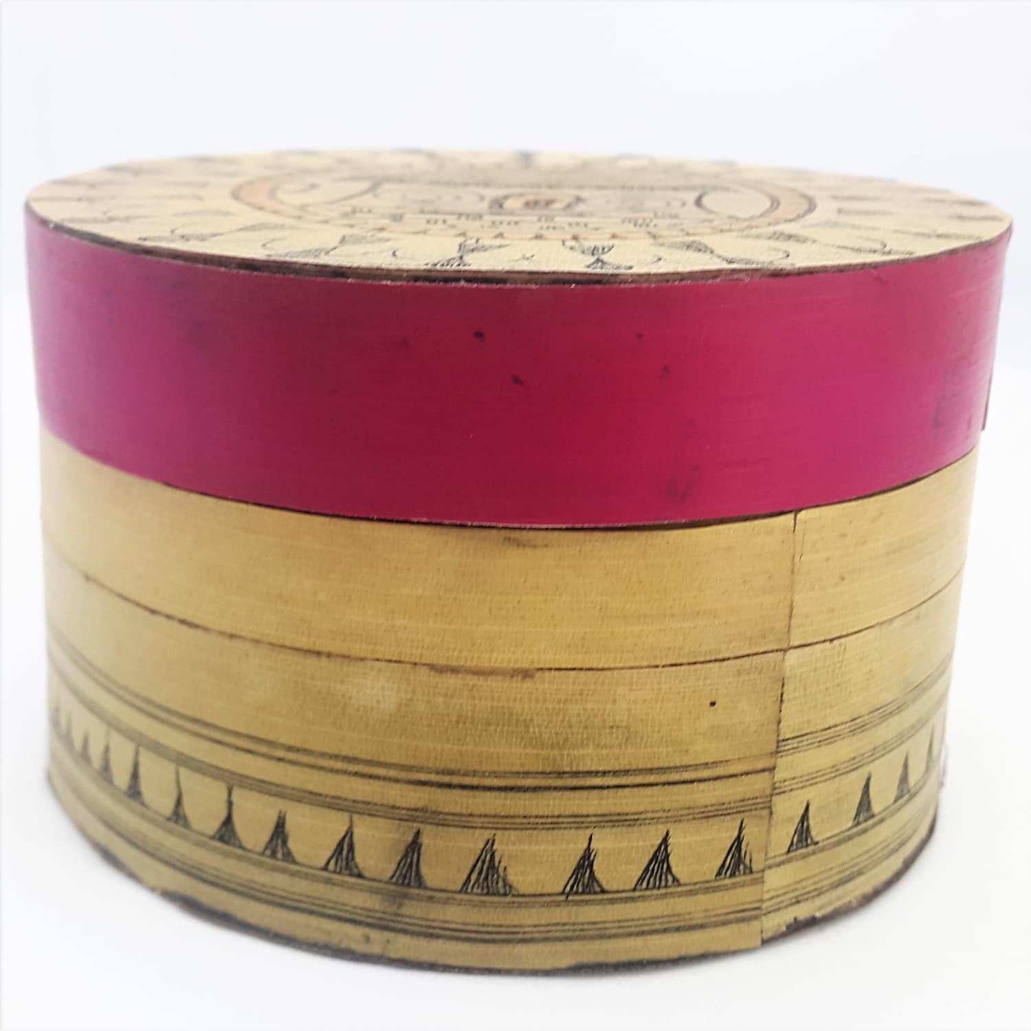 Palm-leaf Decorative box Box-PL-114a