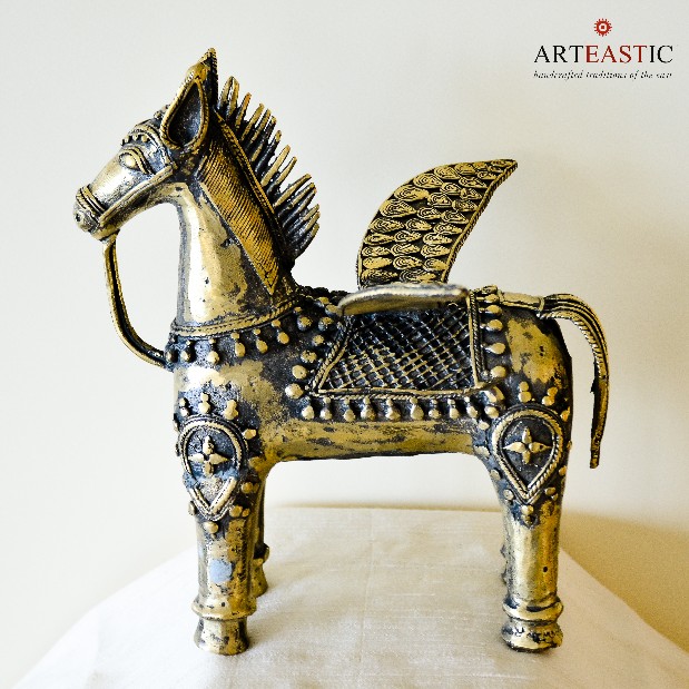 Dokra Horse with Wings DS-008c