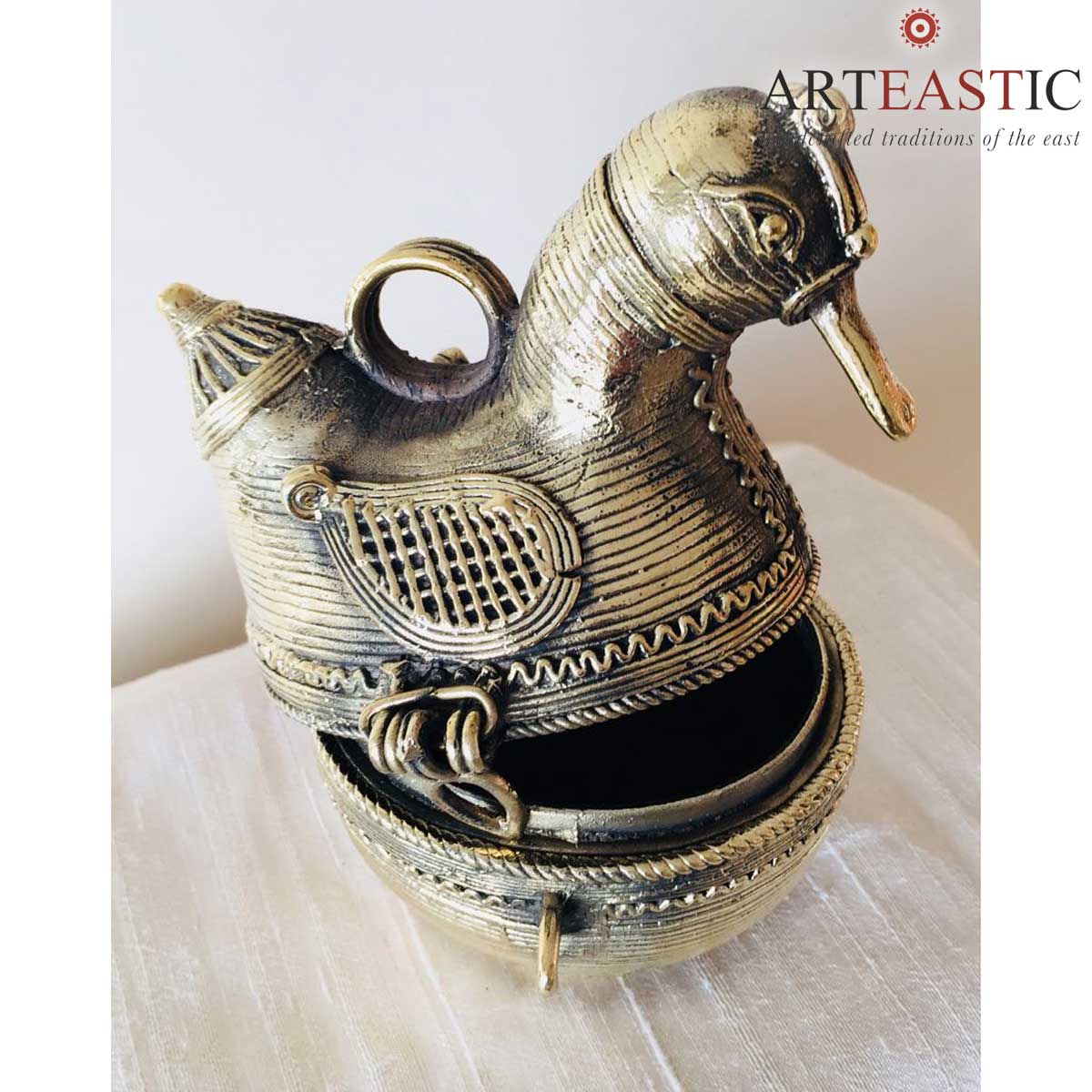 Dokra Duck shaped box  DS-00-987a