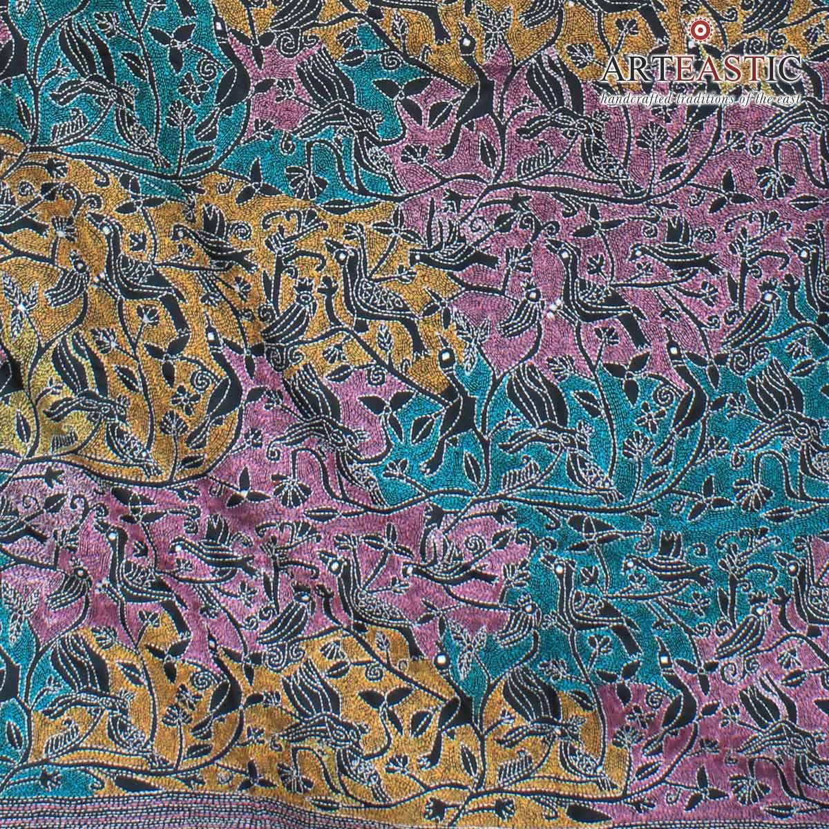 Kantha Silk Saree on Arteastic KS-00-9985a