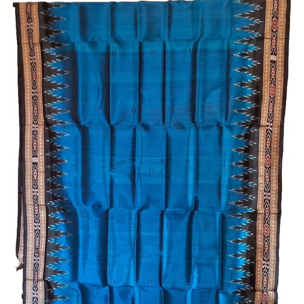 Odisha Ikat Khandua Silk Royal blue OC-03-303a