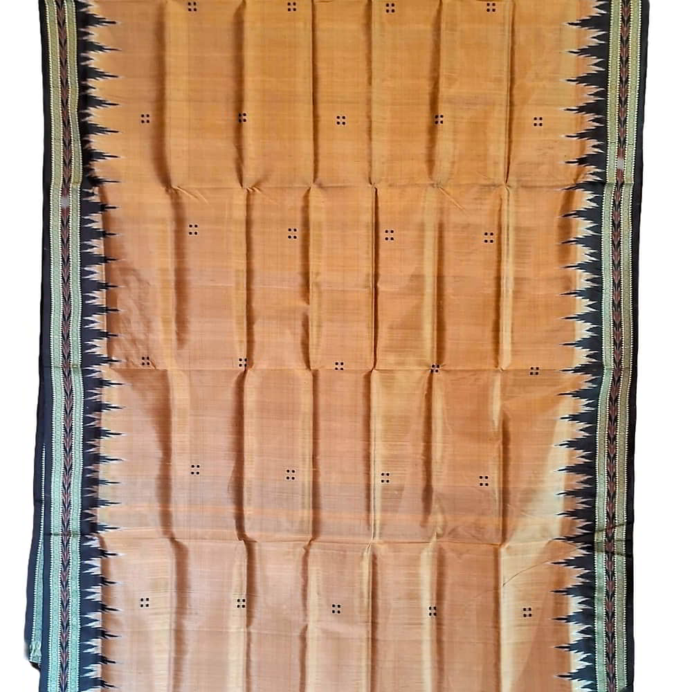 Odisha Ikat Khandua Silk Golden OC-03-305a