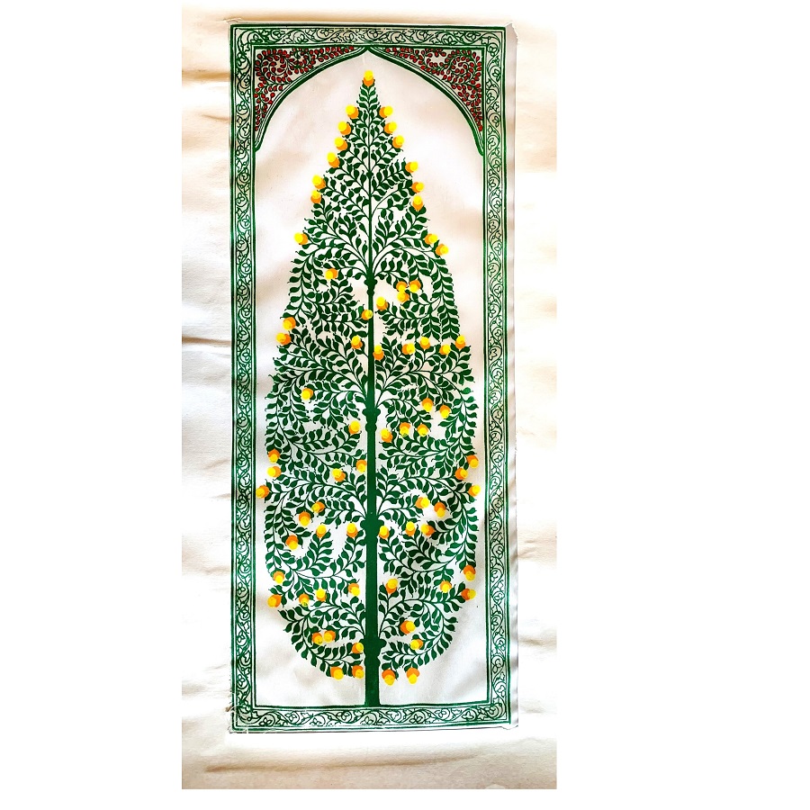 Tassar Pattachitra tree of life PCP-T-086