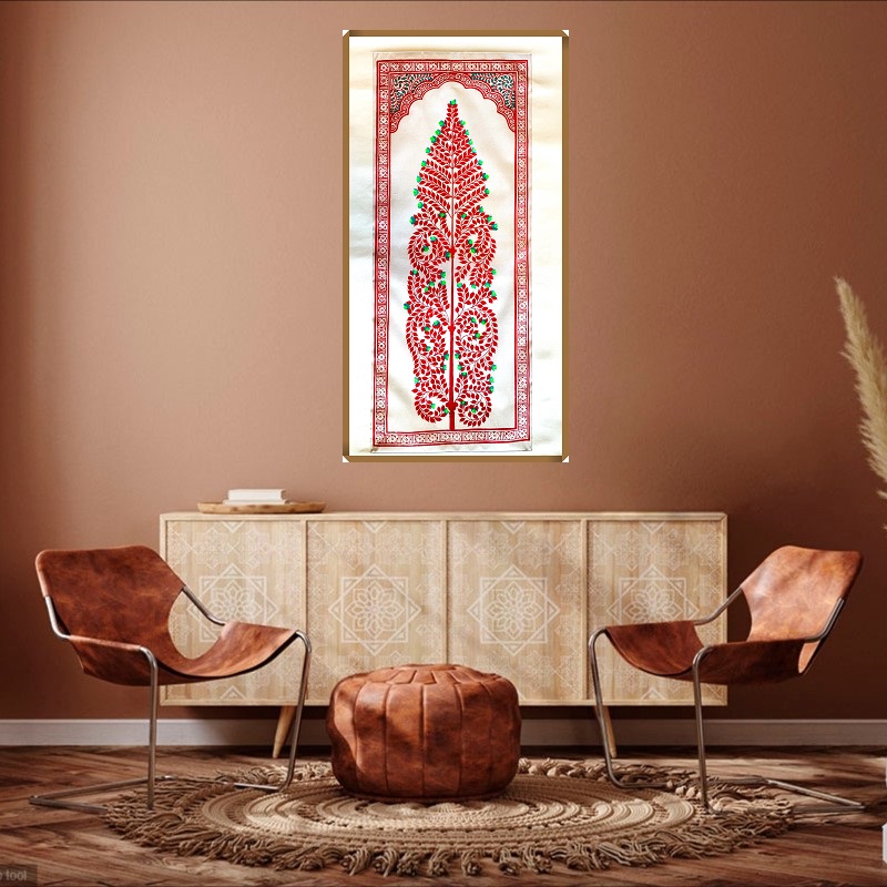 Tassar Pattachitra Tree of life PCP-T-083a