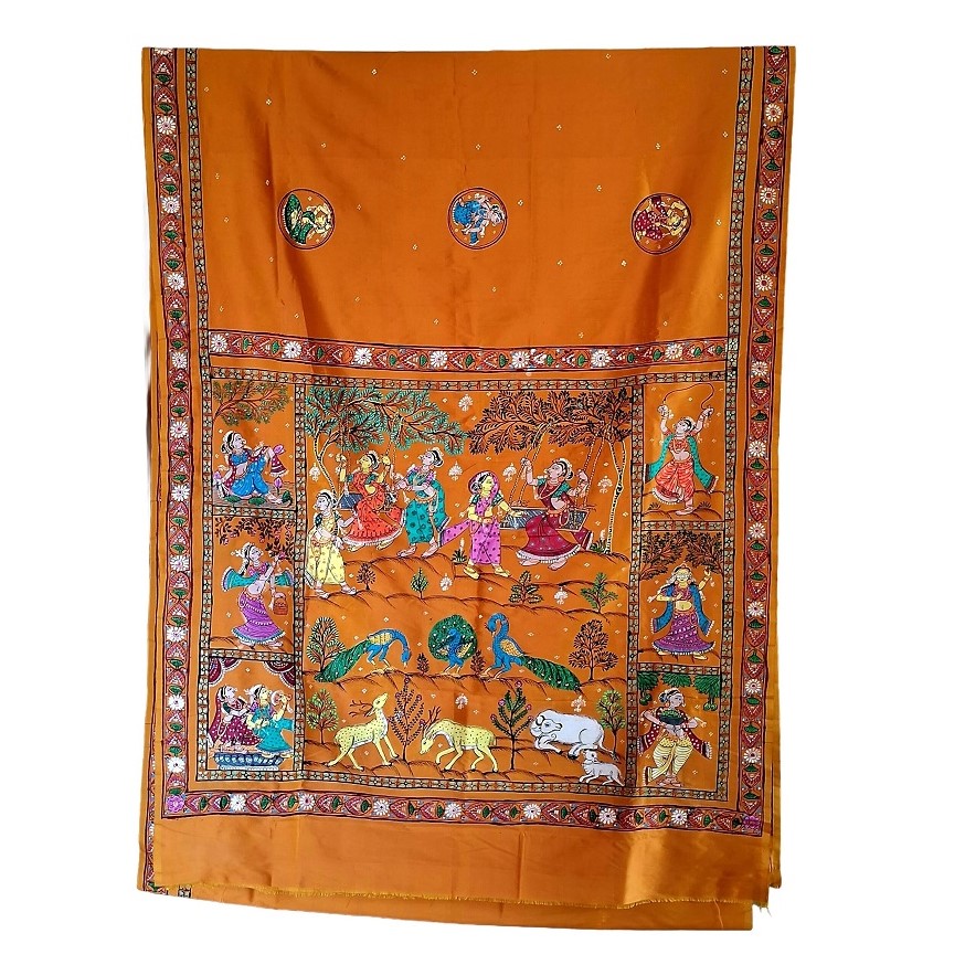 Pattachitra Saree  Rajo festival Theme PTS-01-005