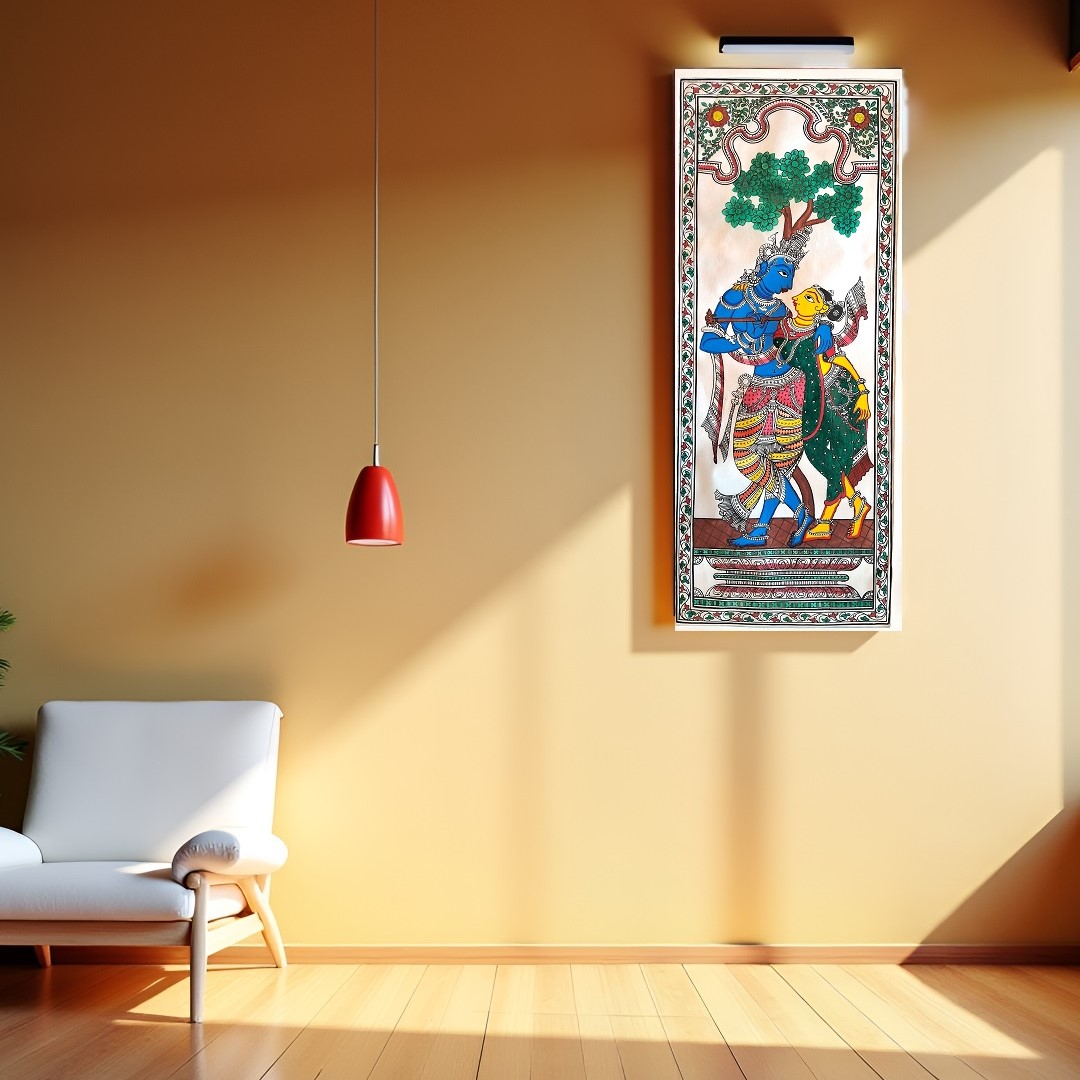 Pattachitra  on Tussar silk PCP-T-95a