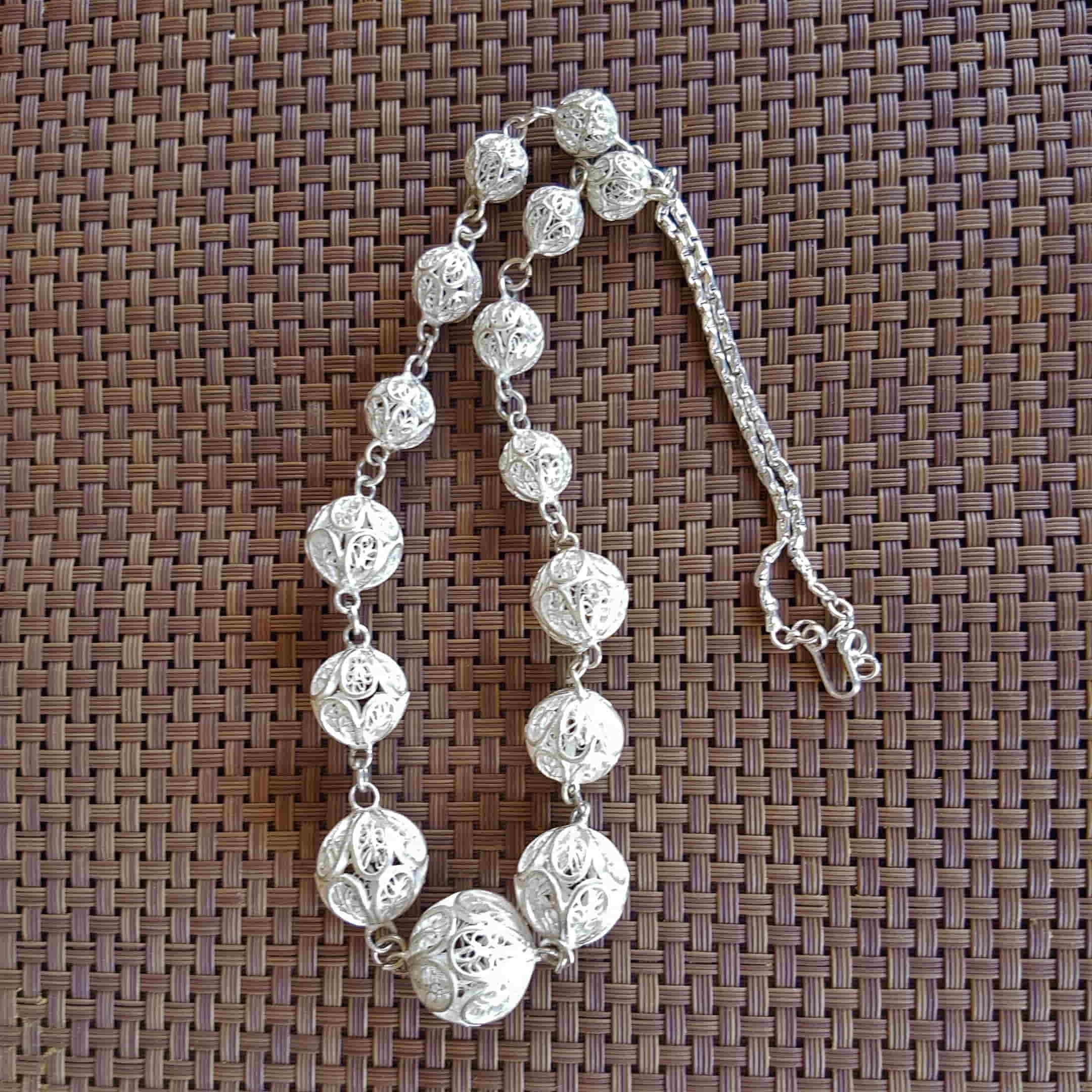 Silver Filigree Necklace from Arteastic SJ-968a