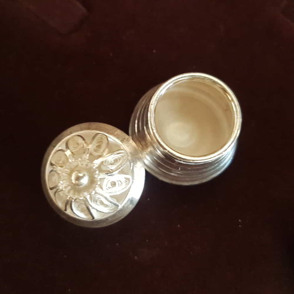 Silver Filigree Chandan holder SJ-Box-302